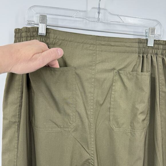 Ripskirt Hawaii Travel Pants size Large Olive Green Lightweight Adjustable - Picture 4 of 11